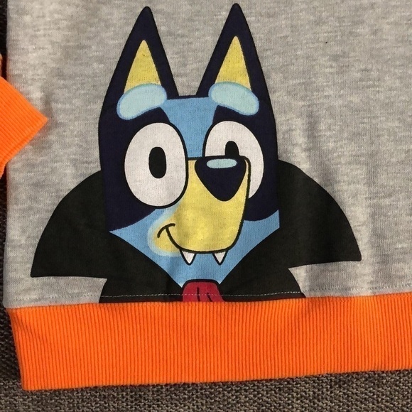 MOOSE Toddler Boys Bluey Bingo Halloween Fleece Sweatshirt and Bottom Set 2T - Picture 9 of 16